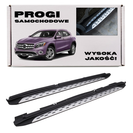 MERCEDES GLA X156 2013-2019 PEDANE LATERALI SOTTOPORTA (Cod. AP-32175_A4x4)