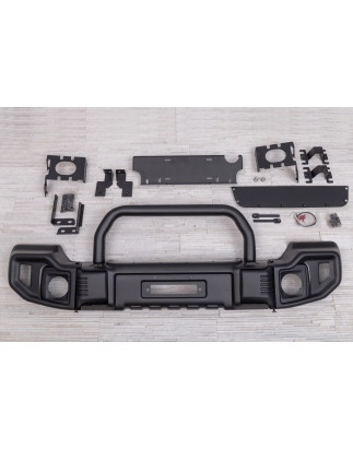 JEEP WRANGLER JK 2007-2018 PARAURTI ANTERIORE IN ACCIAIO TANZANIA CON BULL BAR (Cod. AP-32179_A4x4)