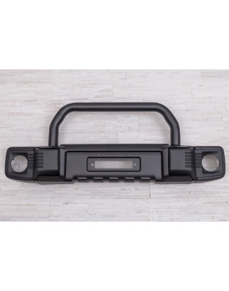 JEEP WRANGLER JK 2007-2018 PARAURTI ANTERIORE IN ACCIAIO TANZANIA CON BULL BAR (Cod. AP-32179_A4x4)