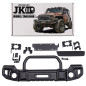 JEEP WRANGLER JK 2007-2018 PARAURTI ANTERIORE IN ACCIAIO TANZANIA CON BULL BAR (Cod. AP-32179_A4x4)