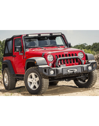 JEEP WRANGLER JK 2007-2018 PARAURTI ANTERIORE IN ACCIAIO TANZANIA CON BULL BAR (Cod. AP-32179_A4x4)