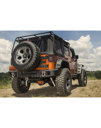 JEEP WRANGLER JK 2007-2018 PARAURTI POSTERIORE IN ACCIAIO TANZANIA (Cod. AP-32180_A4x4)