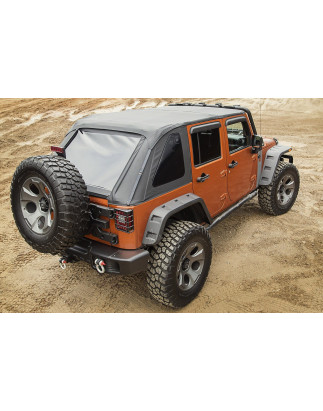 JEEP WRANGLER JK 2007-2018 PARAURTI POSTERIORE IN ACCIAIO TANZANIA (Cod. AP-32180_A4x4)