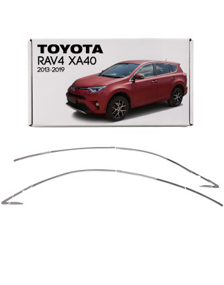TOYOTA RAV4 2013-2019 IN ACCIAIO MODANATURE SUPERIORI FINESTRINI (Cod. AP-33050_A4x4)