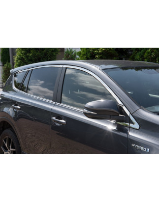 TOYOTA RAV4 2013-2019 IN ACCIAIO MODANATURE SUPERIORI FINESTRINI (Cod. AP-33050_A4x4)