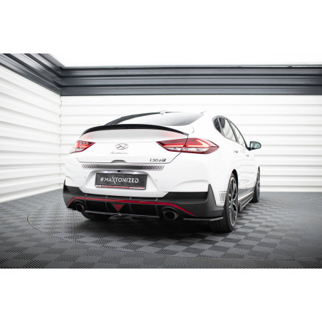 Splitter posteriore (con barre verticali) Hyundai I30 N Mk3 Fastback (Cod. M-HY-I30-3-N-FB-RD1+RD2G)