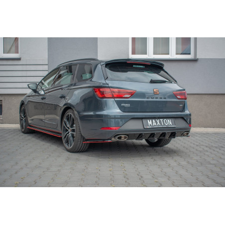 Sottoparaurti posteriore V.1 Seat Leon Cupra Mk3 FL Sportstourer (Cod. M-SE-LE-3F-CU-ST-RS1G)