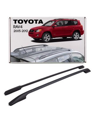 TOYOTA RAV4 III XA30 2005-2012 NERI BARRE LONGITUDINALI TETTO STILE OEM 63470-42031-C0 (Cod. AP-3311