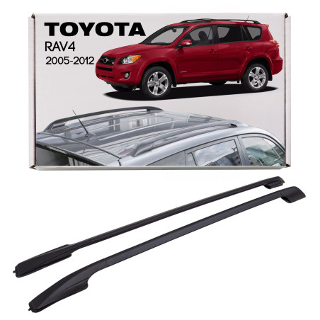 TOYOTA RAV4 III XA30 2005-2012 NERI BARRE LONGITUDINALI TETTO STILE OEM 63470-42031-C0 (Cod. AP-3311