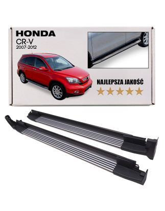 HONDA CRV III 2007-2012 PEDANE LATERALI SOTTOPORTA STRISCE (Cod. AP-33655_A4x4)
