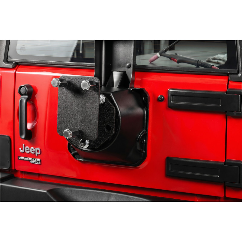 JEEP WRANGLER JK 2007-2018 SUPPORTO PER MAGGIORATA RUOTA DI SCORTA PARAMOUNT (Cod. AP-33700_A4x4)