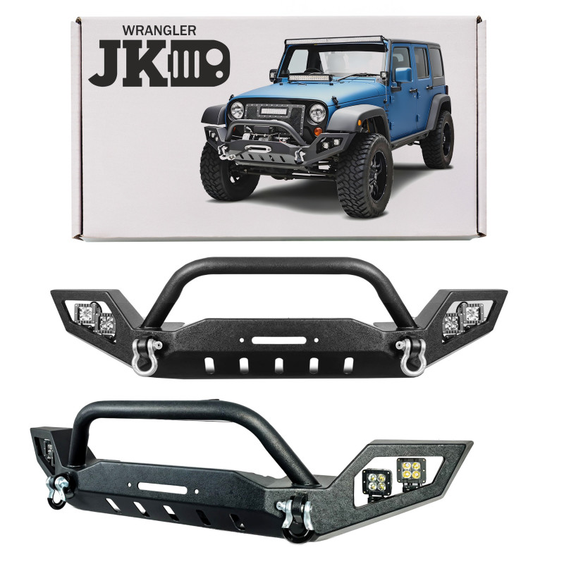 JEEP WRANGLER JK 2007-2018 PARAURTI ANTERIORE LP3 (Cod. AP-33712_A4x4)