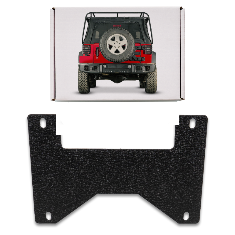 JEEP WRANGLER JK 2007-2018 SUPPORTO POSTERIORE TARGA MODELLO USA (Cod. AP-33716_A4x4)