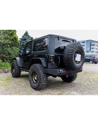 JEEP WRANGLER JK 2007-2018 SUPPORTO POSTERIORE TARGA MODELLO USA (Cod. AP-33716_A4x4)