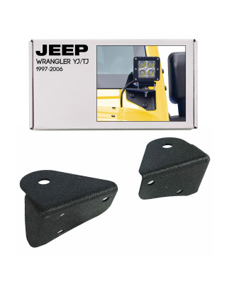 JEEP WRANGLER YJ/TJ 1997-2006 SUPPORTO LUCI AGGIUNTIVE PER MONTANTE VETRI FRONTALE (Cod. AP-33717_A4