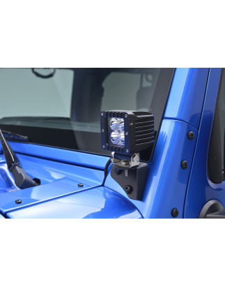 JEEP WRANGLER YJ/TJ 1997-2006 SUPPORTO LUCI AGGIUNTIVE PER MONTANTE VETRI FRONTALE (Cod. AP-33717_A4