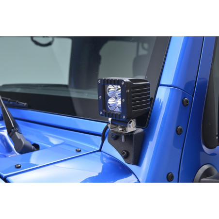 JEEP WRANGLER YJ/TJ 1997-2006 SUPPORTO LUCI AGGIUNTIVE PER MONTANTE VETRI FRONTALE (Cod. AP-33717_A4