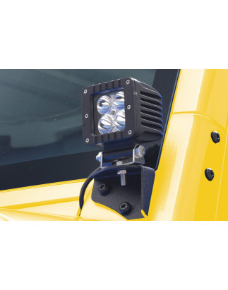 JEEP WRANGLER YJ/TJ 1997-2006 SUPPORTO LUCI AGGIUNTIVE PER MONTANTE VETRI FRONTALE (Cod. AP-33717_A4