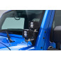 JEEP WRANGLER JK 2007-2018 SUPPORTO FANALI AGGIUNTIVI PER MONTANTE ANTERIORE (Cod. AP-33719_A4x4)