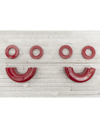 COPERTURE PER GRILLI IN COLORE ROSSO 2SZT. (Cod. AP-33731_A4x4)