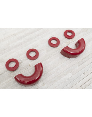 COPERTURE PER GRILLI IN COLORE ROSSO 2SZT. (Cod. AP-33731_A4x4)