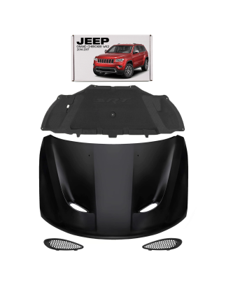 JEEP GRAND CHEROKEE IV WK2 2010-2021 IN ALLUMINIO COFANO ESTETICA SRT CON INSONORIZZAZIONE (Cod. AP-