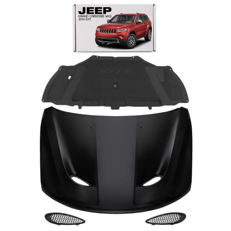 JEEP GRAND CHEROKEE IV WK2 2010-2021 IN ALLUMINIO COFANO ESTETICA SRT CON INSONORIZZAZIONE (Cod. AP-