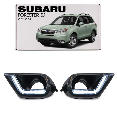 SUBARU FORESTER IV SJ 2012-2014 PRE-RESTYLING LUCI DIURNE LED (Cod. AP-33942_A4x4)