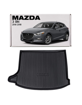 MAZDA 3 III BN 2016-2018 RESTYLING HATCHBACK TAPPETINO BAGAGLIAIO MOQUETTE (Cod. AP-33991_A4x4)