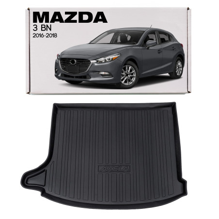 MAZDA 3 III BN 2016-2018 RESTYLING HATCHBACK TAPPETINO BAGAGLIAIO MOQUETTE (Cod. AP-33991_A4x4)