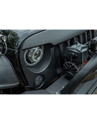 JEEP WRANGLER JK 2007-2018 INDICATORI DI DIREZIONE LED IN MASCHERINA KIT 2 PZ. (Cod. AP-34021_A4x4)