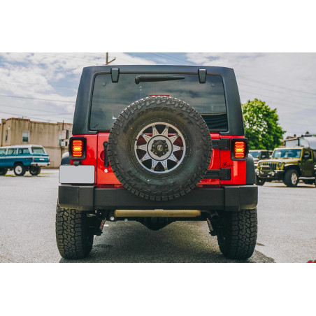 JEEP WRANGLER JK 2007-2018 FANALI POSTERIORI LED MODELLO BLADE 3600 LUMEN (Cod. AP-34184_A4x4)
