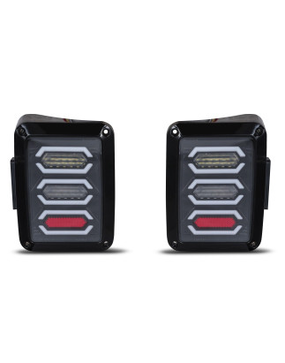 JEEP WRANGLER JK 2007-2018 FANALI POSTERIORI LED MODELLO BLADE 3600 LUMEN (Cod. AP-34184_A4x4)