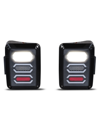 JEEP WRANGLER JK 2007-2018 FANALI POSTERIORI LED MODELLO BLADE 3600 LUMEN (Cod. AP-34184_A4x4)