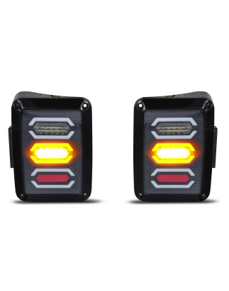 JEEP WRANGLER JK 2007-2018 FANALI POSTERIORI LED MODELLO BLADE 3600 LUMEN (Cod. AP-34184_A4x4)