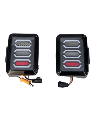 JEEP WRANGLER JK 2007-2018 FANALI POSTERIORI LED MODELLO BLADE 3600 LUMEN (Cod. AP-34184_A4x4)
