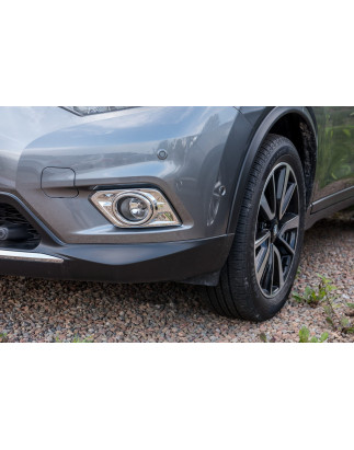 NISSAN X-TRAIL III T32 2014-2017 PRE-RESTYLING PROTEZIONI FENDINEBBIA ANTERIORI (Cod. AP-34210_A4x4)