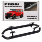 LAND ROVER DEFENDER 110 2003-2016 PEDANE LATERALI NERI MODELLO STILE SVX (Cod. AP-34465_A4x4)