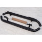LAND ROVER DEFENDER 110 2003-2016 PEDANE LATERALI NERI MODELLO STILE SVX (Cod. AP-34465_A4x4)
