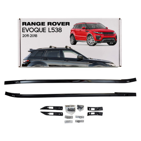 RANGE ROVER EVOQUE L538 2011-2018 BARRE LONGITUDINALI TETTO NERI VPLVR0087 (Cod. AP-35007_A4x4)