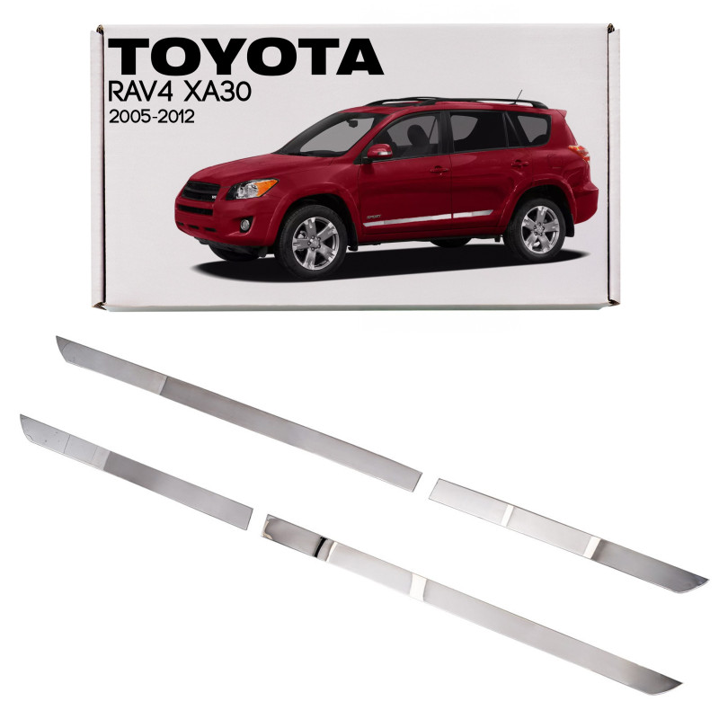 TOYOTA RAV4 III XA30 2005-2012 VERSIONE USA DECORATIVE MODANATURE PORTE (Cod. AP-35013_A4x4)