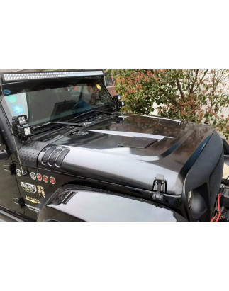 JEEP WRANGLER JK JKU 2007-2018 IN ACCIAIO COFANO VENTILATO (Cod. AP-35034_A4x4)