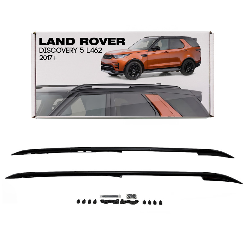 LAND ROVER DISCOVERY 5 L462 2017+ BARRE LONGITUDINALI TETTO NERI STILE OEM VPLRR0155 (Cod. AP-35049_
