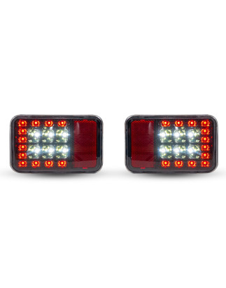 JEEP WRANGLER JK 2007-2018 FARI LED IN PARAURTI POSTERIORE 40W 2300 LUMEN (Cod. AP-35073_A4x4)
