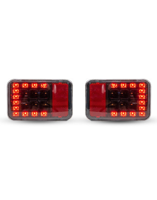 JEEP WRANGLER JK 2007-2018 FARI LED IN PARAURTI POSTERIORE 40W 2300 LUMEN (Cod. AP-35073_A4x4)