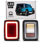 JEEP WRANGLER JK 2007-2018 FANALI POSTERIORI LED MODELLO KNIGHT 60W 3000 LUMEN (Cod. AP-35074_A4x4)