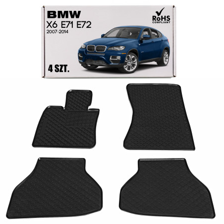 BMW X6 E71/E72 2007-2014 TAPPETINI AUTO (Cod. AP-35127_A4x4)