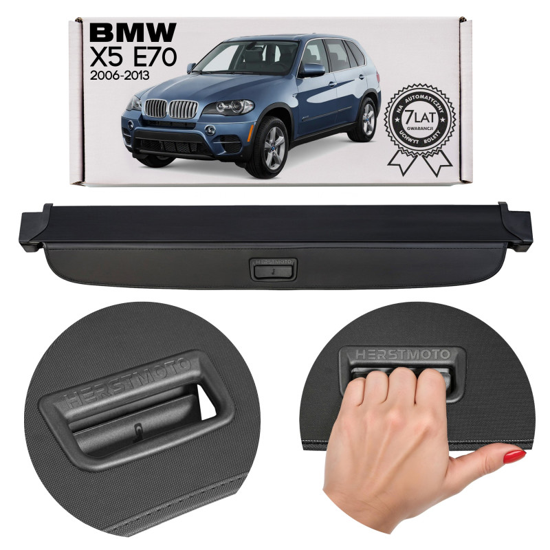 BMW X5 E70 2006-2013 NERA CAPPELLIERA COPRIBAGAGLI 51476972712 (Cod. AP-35143_A4x4)