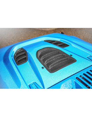 JEEP WRANGLER JK 2007-2018 GRIGLIE PRESE D'ARIA ARIA PER COFANO RUBICON 10TH ANNIVERSARY E TRAILCAT 