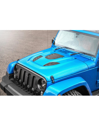 JEEP WRANGLER JK 2007-2018 GRIGLIE PRESE D'ARIA ARIA PER COFANO RUBICON 10TH ANNIVERSARY E TRAILCAT 